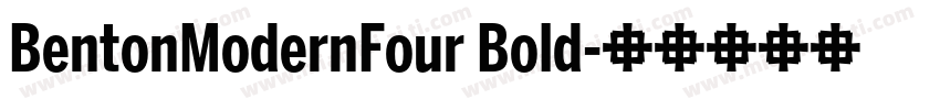 BentonModernFour Bold字体转换